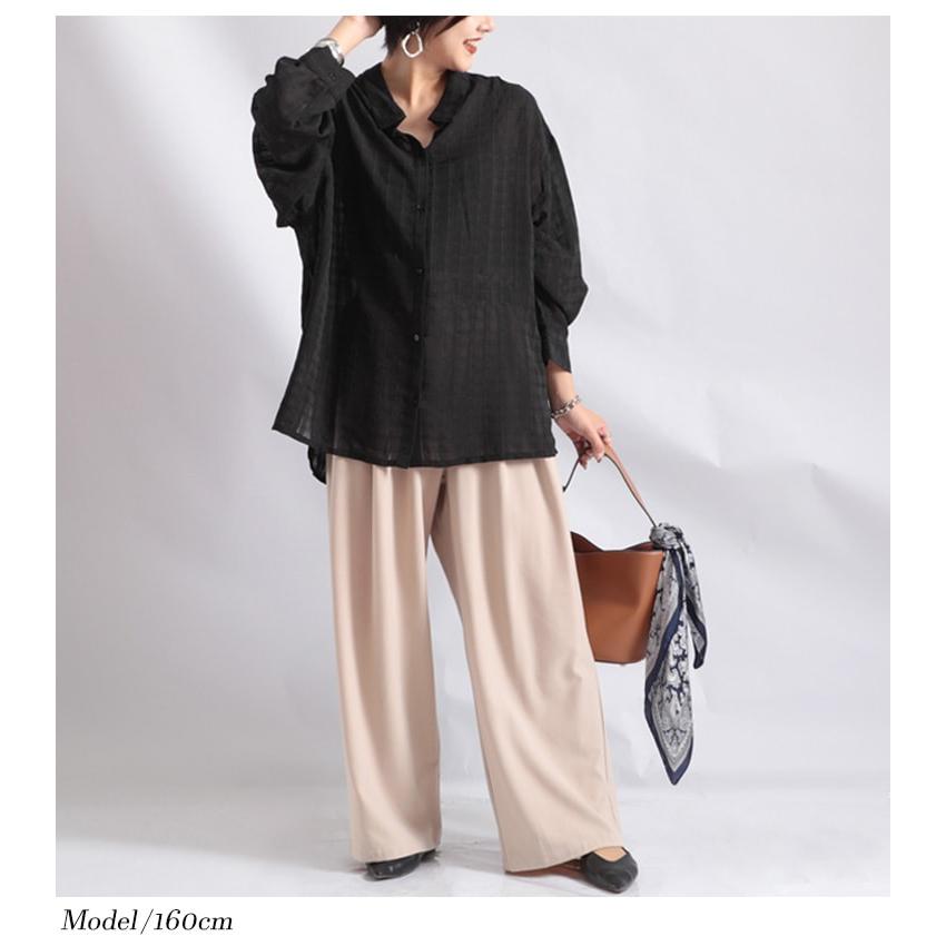 大きいサイズ レディース トップス ブラウス シャツ スリット チェック柄 長袖 ロング ドルマン シアー 秋コーデ 春 秋 Ll 2l 3l 4l 5l ブラック 黒 ネイビー Fem 071 大きいサイズ レディース Gold J 通販 Yahoo ショッピング