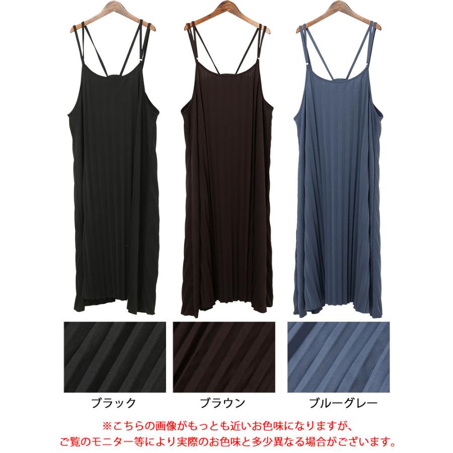GOLDJAPAN 大きいサイズ レディース ワンピース プリーツキャミ GOLDJAPAN 大きいサイズ レディース ワンピース プリーツキャミ