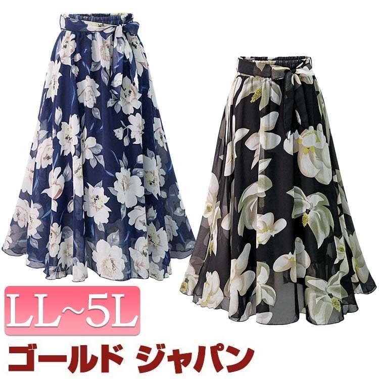 GOLDJAPAN 大きいサイズ レディース ボトムス スカート 花柄 GOLDJAPAN 大きいサイズ レディース ボトムス スカート 花柄