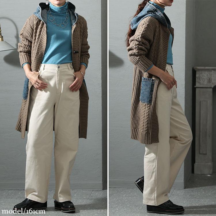 GOLDJAPAN 大きいサイズ レディース パンツ チノパン ストレート GOLDJAPAN 大きいサイズ レディース パンツ チノパン ストレート