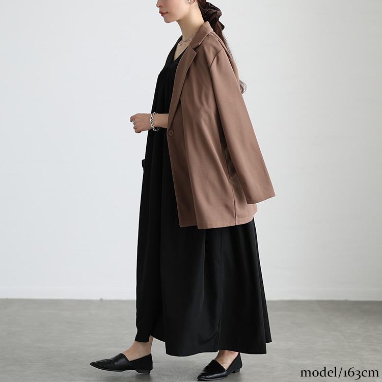 大きいサイズ レディース ワンピース ロング 半袖 Vネック 接触冷感 ギャザー ポケット フレア 春コーデ 春 夏 秋 LL 2L 3L 4L 5L ブラック 黒 グレージュ 爆買の画像