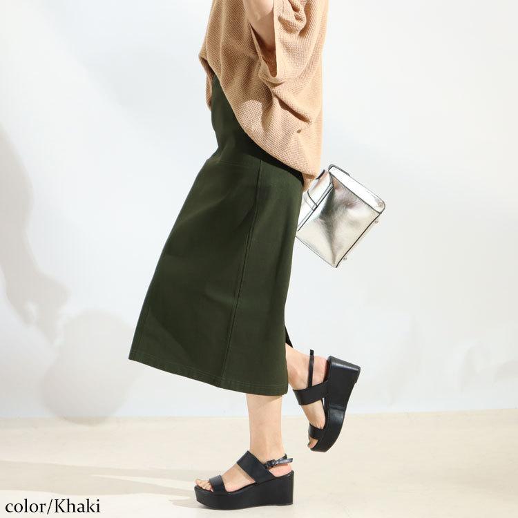 大きいサイズ レディース ボトムス スカート ストレッチツイルナロースカート ナロースカート 春服 夏服 秋服 冬服 L LL 2L 3L 4L 5L 6L ベージュ カーキ 黒 | GOLDJAPAN | 12