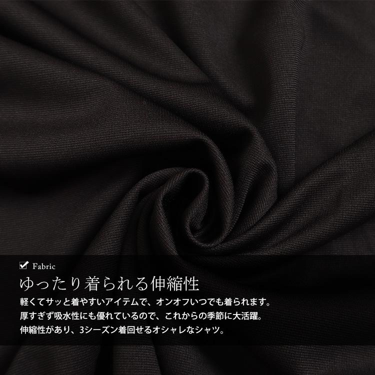 大きいサイズ レディース ワンピース ロング Vネック 半袖 着痩せ 切替え タック ストレッチ 春コーデ 春 夏 LL 2L 3L 4L 5L チャコール ブラック 体型カバー｜gold-japan｜10
