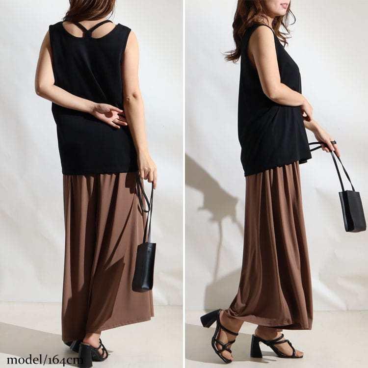 GOLDJAPAN 大きいサイズ レディース トップス タンクトップ 吸水速乾三