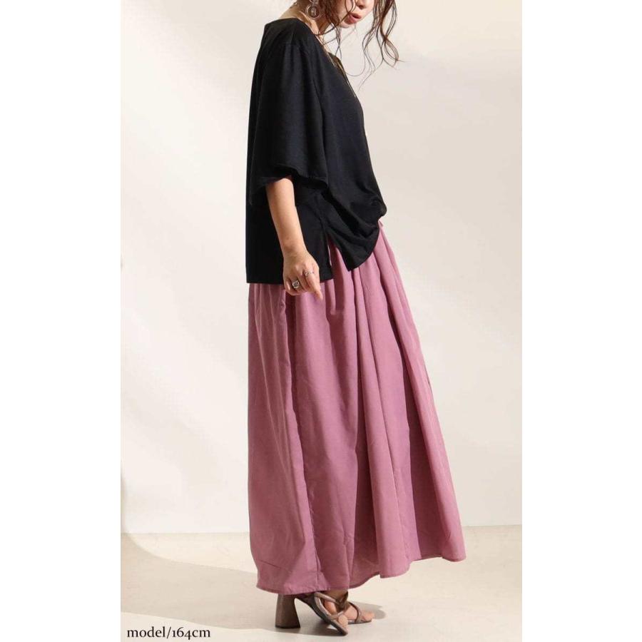 大きいサイズ レディース ワンピース 異素材ドッキングワンピース ワンピ 春服 夏服 LL 2L 3L 4L 5L カーキ グリーン パープル オレンジ レッド 白 紺 爆買の画像