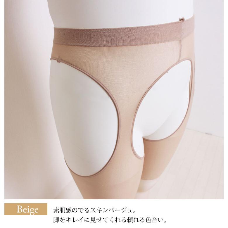 大きいサイズ レディース フォーマル ストッキング パンスト 日本製 サスペンダー 日本製 穴あき 夏コーデ 3L 4L 5L 6L 7L 8L ブラック 黒 ベージュ 夏服 春服 | GOLDJAPAN | 13
