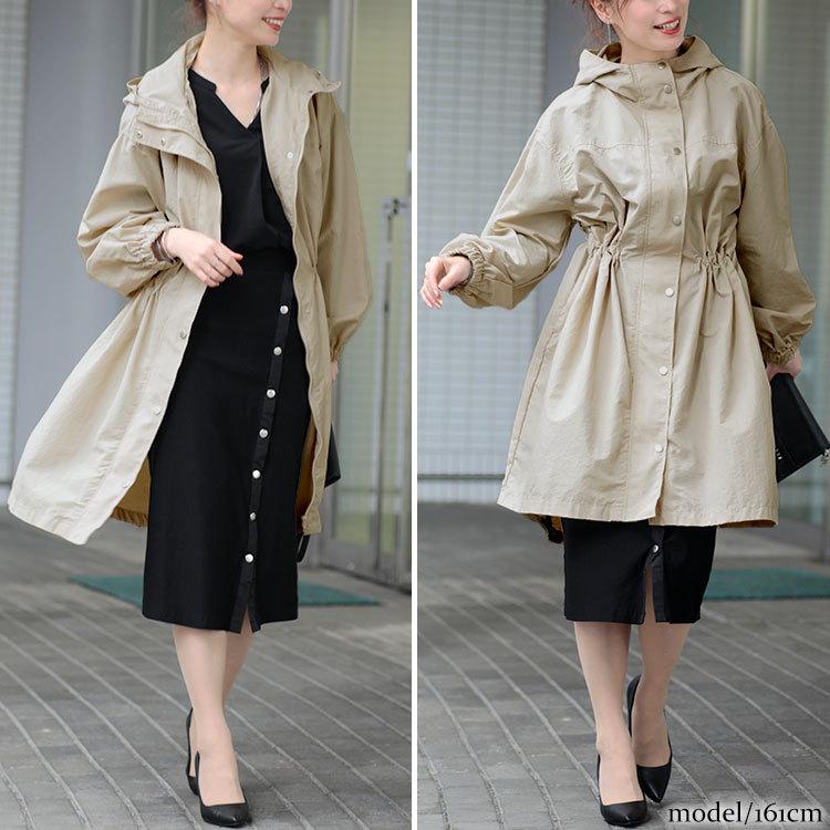 大きいサイズ レディース アウター ジャケット コート ライトコート トレンチ フード 春コーデ 春 秋 Ll 2l 3l 4l スモーキーベージュ ベージュ ブラック 黒 Sada 6727 大きいサイズ レディース Gold J 通販 Yahoo ショッピング