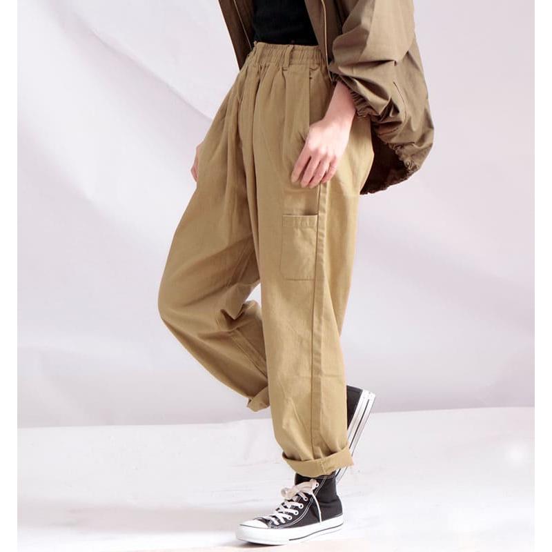 大きいサイズ レディース パンツ シェフパンツ コットン ワイド ウエストゴム ポケット 秋コーデ 春 秋 夏 冬 Ll 2l 3l 4l ブラック 黒 ベージュ カーキ Wc 0214 大きいサイズ レディース Gold J 通販 Yahoo ショッピング