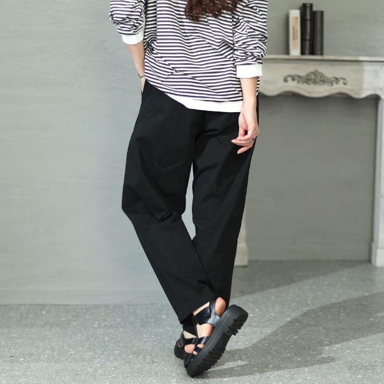 GOLDJAPAN 大きいサイズ レディース パンツ ロング テーパード