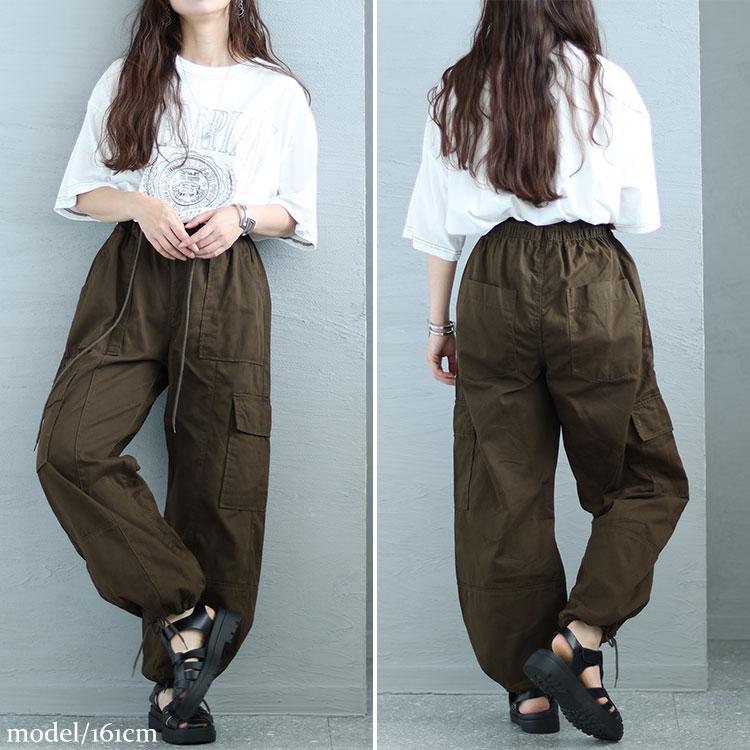 GOLDJAPAN 大きいサイズ レディース パンツ ロング カーゴ 裾 GOLDJAPAN 大きいサイズ レディース パンツ ロング カーゴ 裾