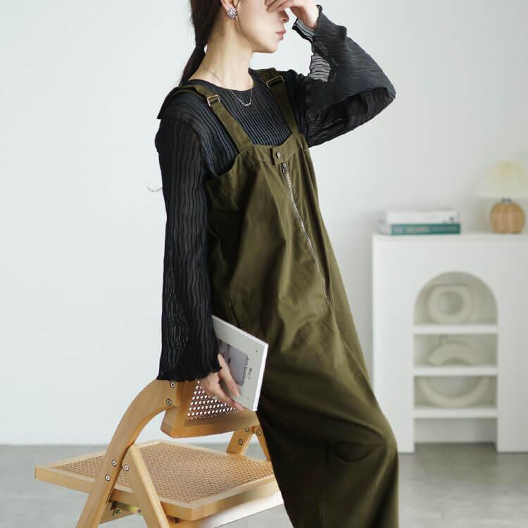 期間限定　WCJ 若槻千夏ブランド　サロペット　キャメル　大人サロペ 期間限定 WCJ 若槻千夏ブランド サロペット キャメル 大人サロペ