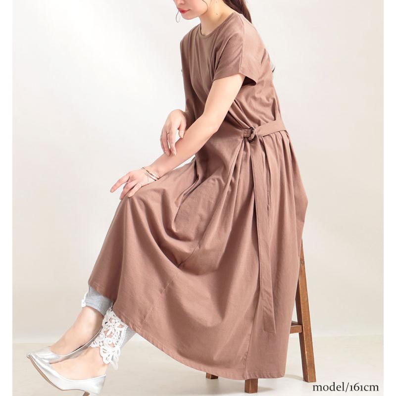 大きいサイズレディース ワンピース サイドベルト付きaラインフレアワンピース ワンピ 夏新作 Ll 2l 3l 4l 5l モカ ブラック チャコール ゴールドジャパン Wk 0237 大きいサイズ レディース Gold J 通販 Yahoo ショッピング