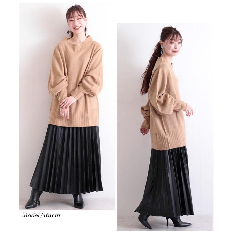 大きいサイズ レディース トップス ニット ハイネック ぽわん袖 ロング ボリュームスリーブ 秋コーデ 秋 Ll 2l 3l 4l 5l ライトグレー ブラック 黒 ベージュ Wn 0107 大きいサイズ レディース Gold J 通販 Yahoo ショッピング