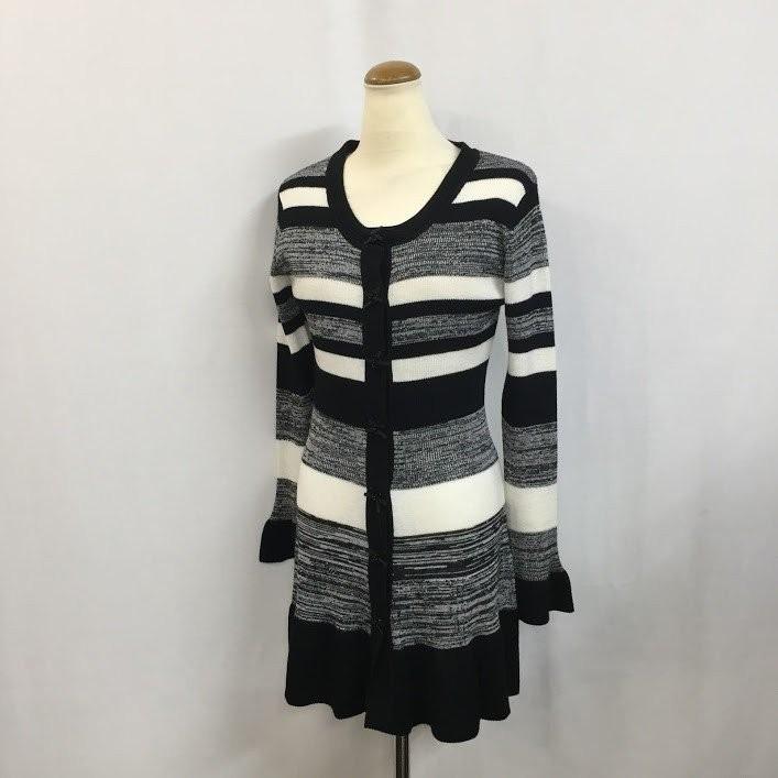 ロングカーディガン ギャラリービスコンティ ボーダー柄が可愛いロングニットカーディガン M L ビスコンティ2 大人かわいい服 99 ゴールドスミス 通販 Yahoo ショッピング