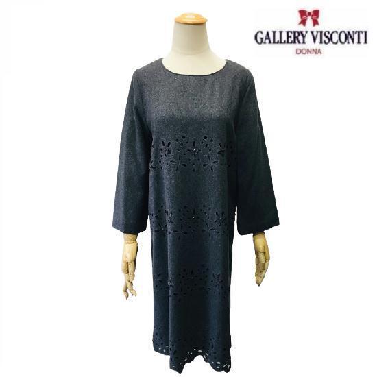 ギャラリービスコンティ ワンピース フラワーモチーフ カットワークワンピース グレー L ビスコンティ3 大人かわいい服 105a ゴールドスミス 通販 Yahoo ショッピング