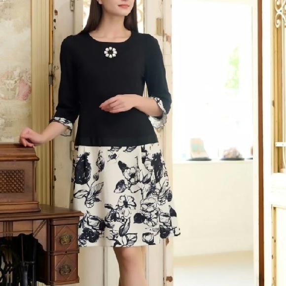 スーパービューティー ワンピース 2023年春夏入荷 オーラボー 胸元  