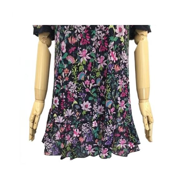 ♠♥♣新品未使用！Super Beauty 大花パワーネット素材チュニック ♤♥♧新品未使用！Super Beauty 大花パワーネット素材チュニック