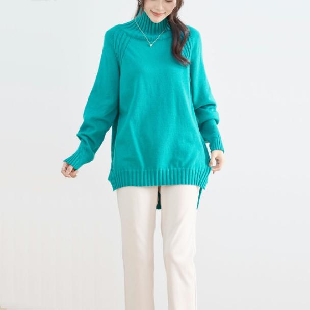 PICONE グリーン ハイネックセーター PICONE グリーン ハイネックセーター PICONE グリーン