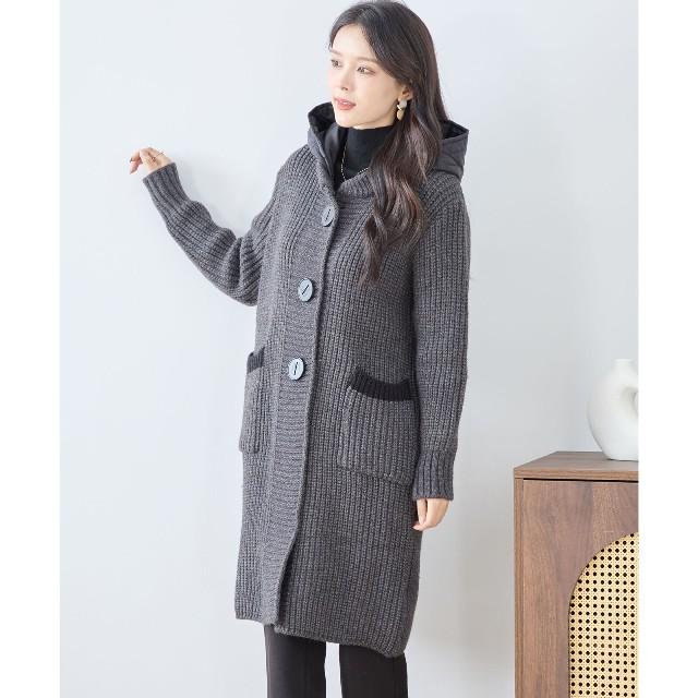 todayful♡ボーダーニットコート TODAYFUL トゥデイフル マルチカラー 