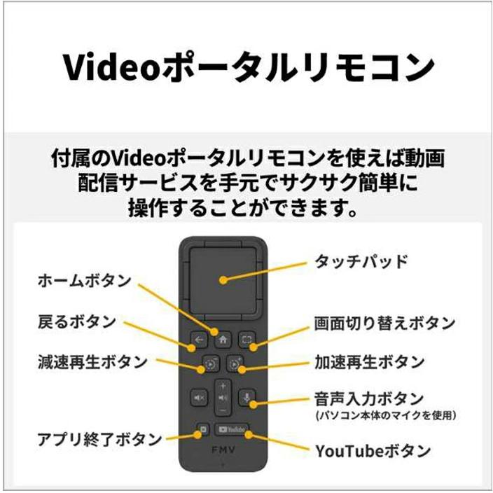 展示品　富士通 デスクトップ FMV Desktop F FMVF75K1BA[23.8型 | FHD | Core i7 | 16GB | 512GB | Windows 11 Home | MS Office | ブラック]の画像