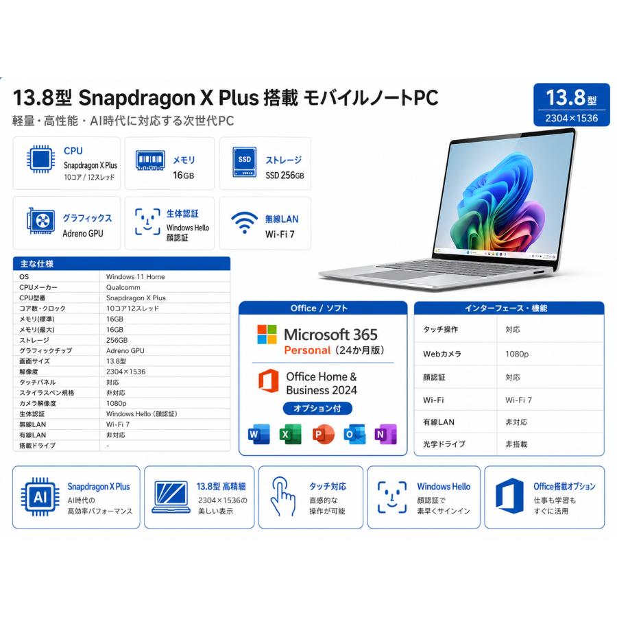 Surface Laptop 展示品 Microsoft ZGJ-00020 Laptop(第7世代) [13.8型