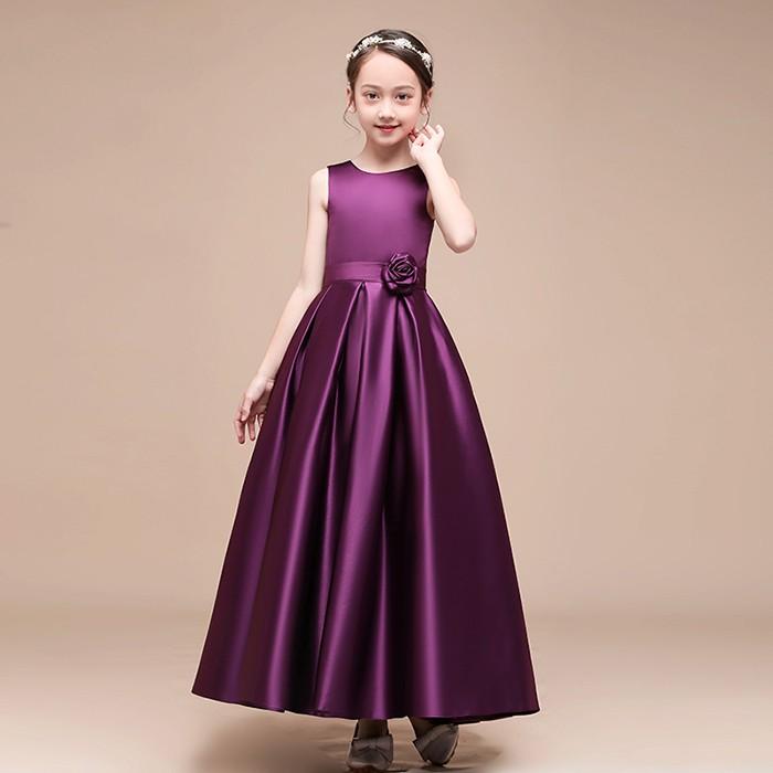 子供ドレス タフタ素材を使用したドレス ブラック ネイビー グリーン  