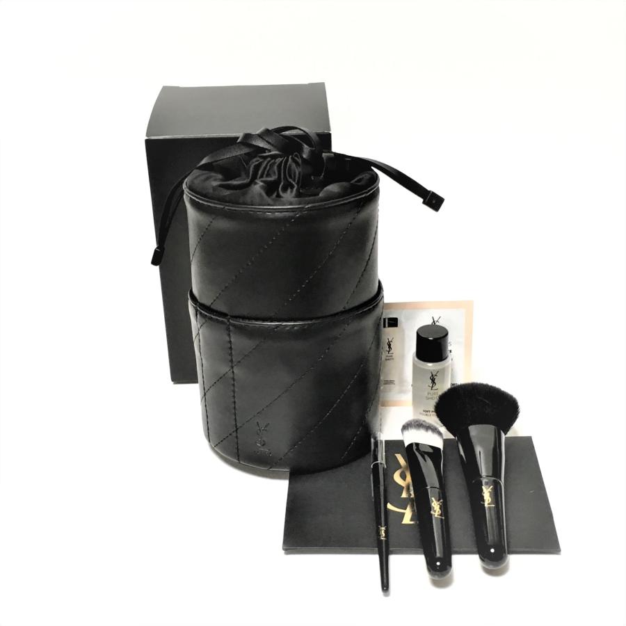 イヴサンローラン YVES SAINT LAURENT メイクブラシミニ3本セット(スタンドポーチ付き)(おまけ付き) 1050048