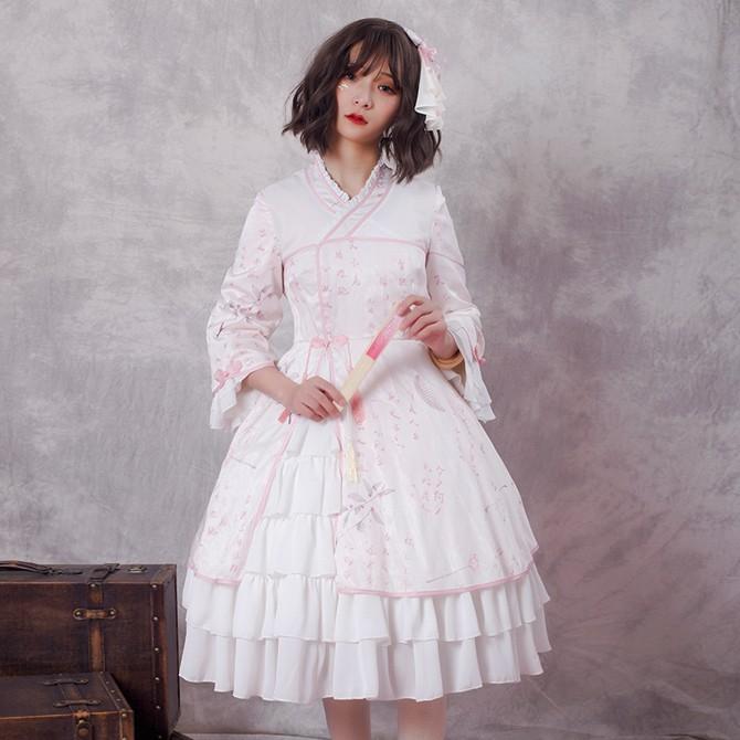 ロリータ ゴスロリ Lolita ミディアム丈 長袖ワンピース Op レディース 可愛い 華麗 中国風 日常服 コスプレ衣装 Ylf0049 Ylf0049 Goldcos 通販 Yahoo ショッピング
