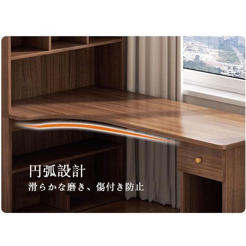 【幅100cm】デスク l字 パソコンデスク おしゃれ【ブラウン】 パソコンデスク デスク 机 学習机 勉強机 おしゃれ L字型100cm