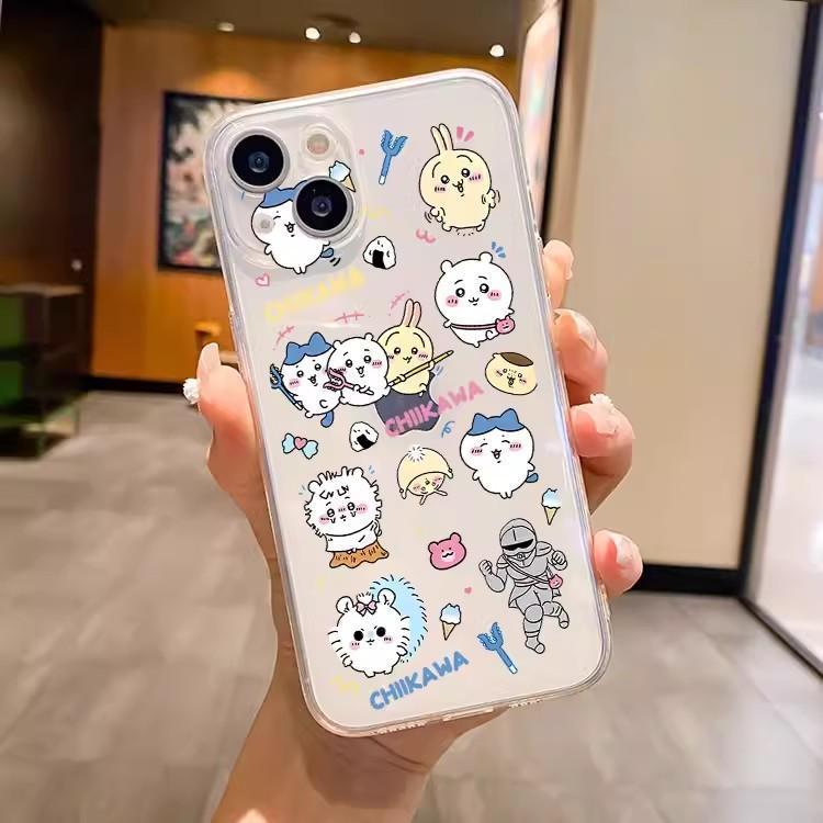 スマホケース ちいかわ クリア iPhoneケース うさぎ ハチワレ
