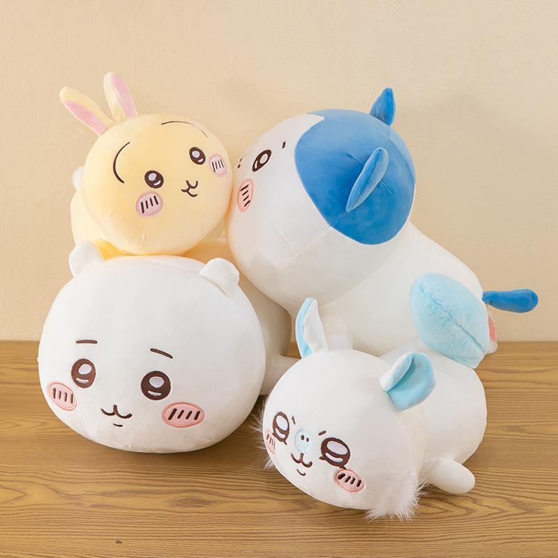 ちいかわ モモンガ ぬいぐるみ 大きい マシュマロみたいな寝そべり抱き