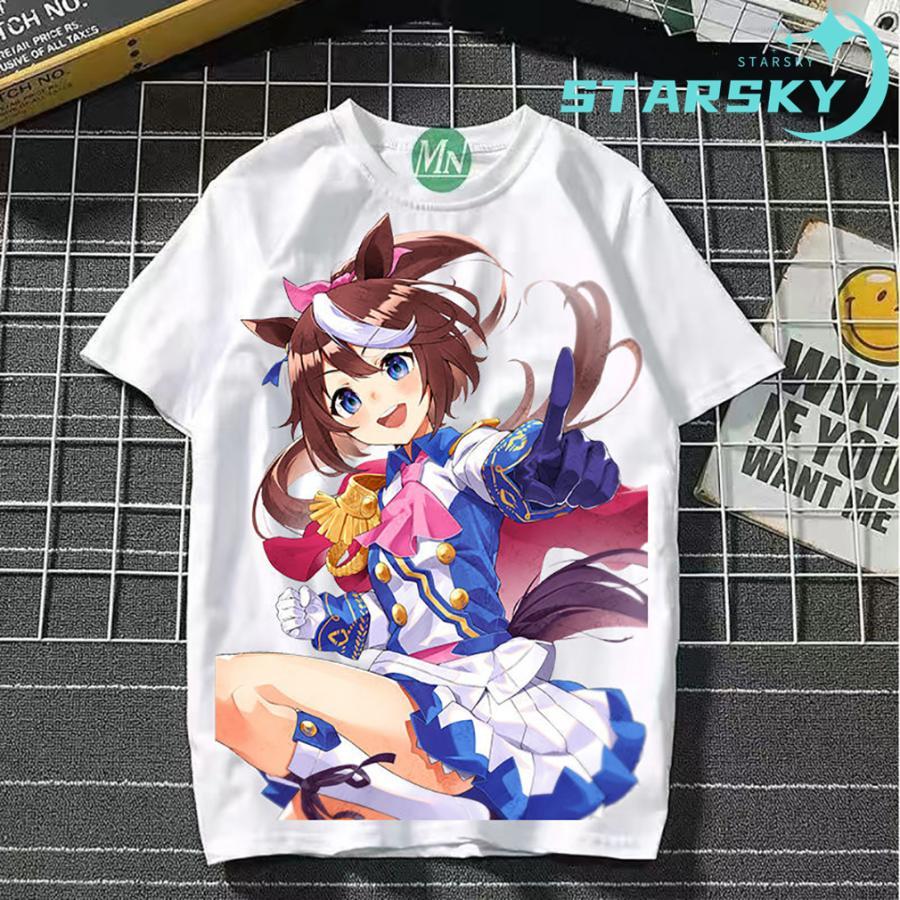 ウマ娘 プリティーダービー トウカイテイオー Tシャツ メンズ