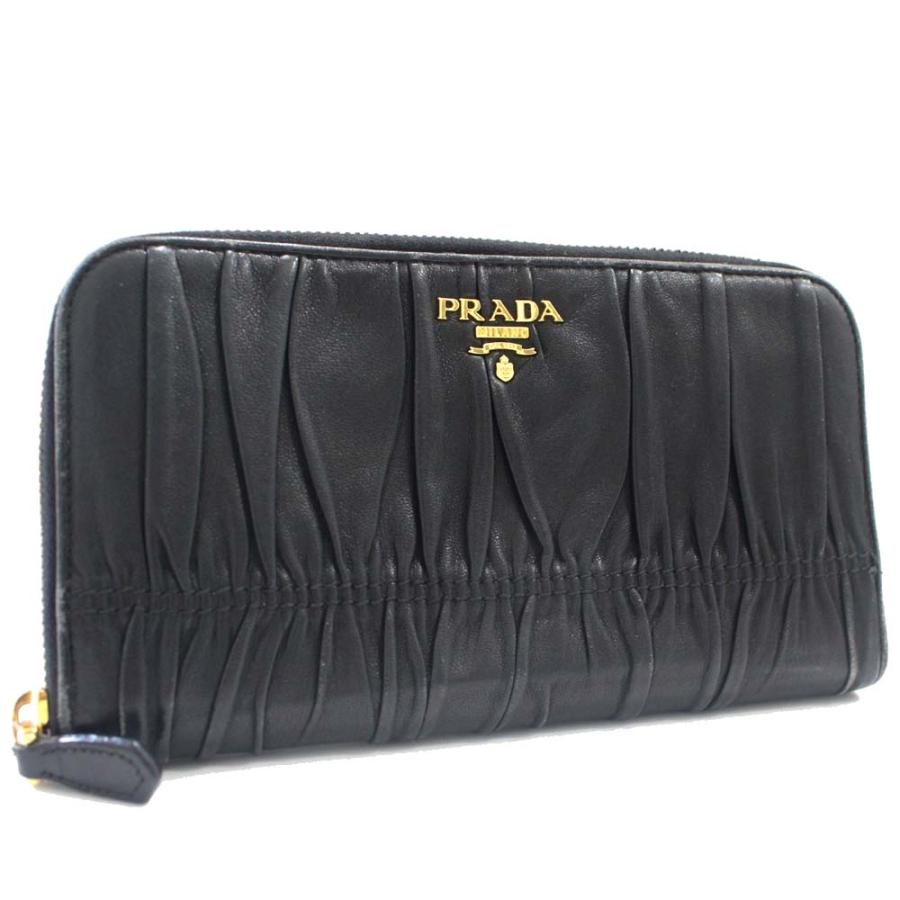 PRADA プラダ ラウンドファスナー マテラッセ 長財布 レディース