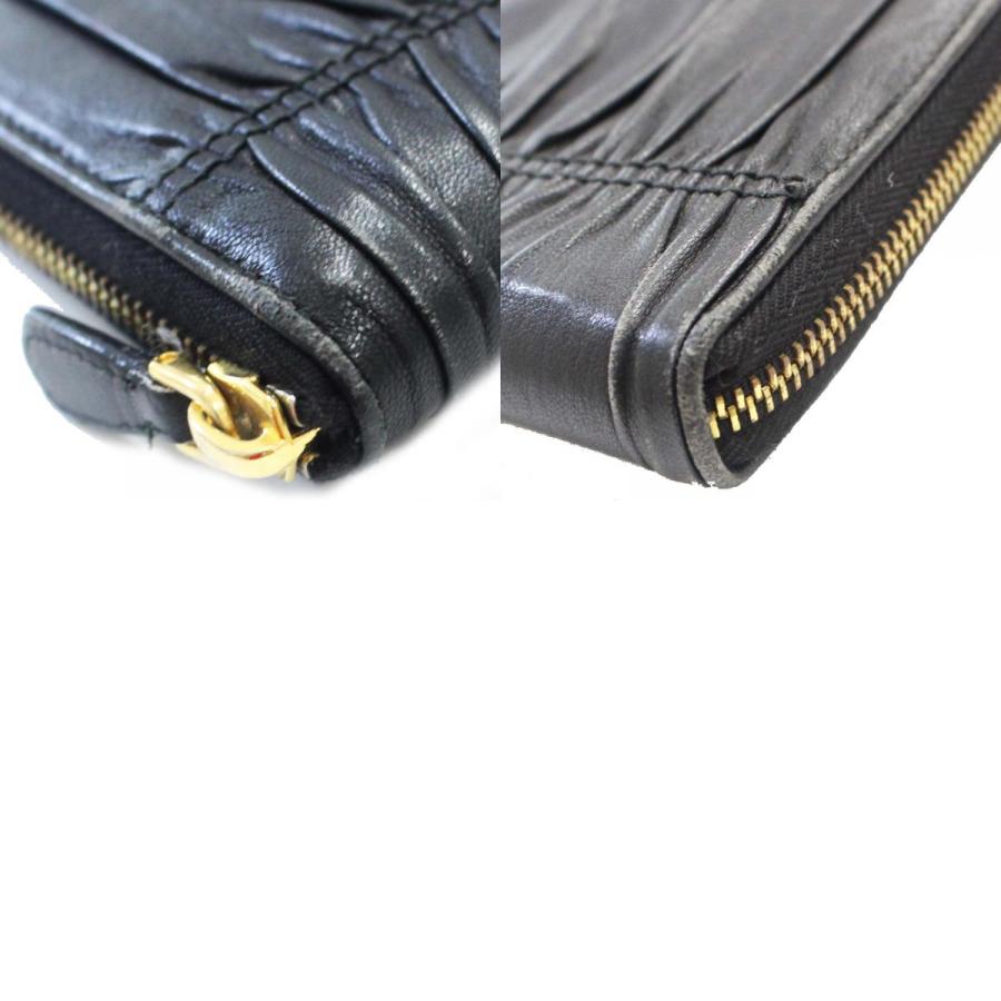 PRADA プラダ ラウンドファスナー マテラッセ 長財布 レディース