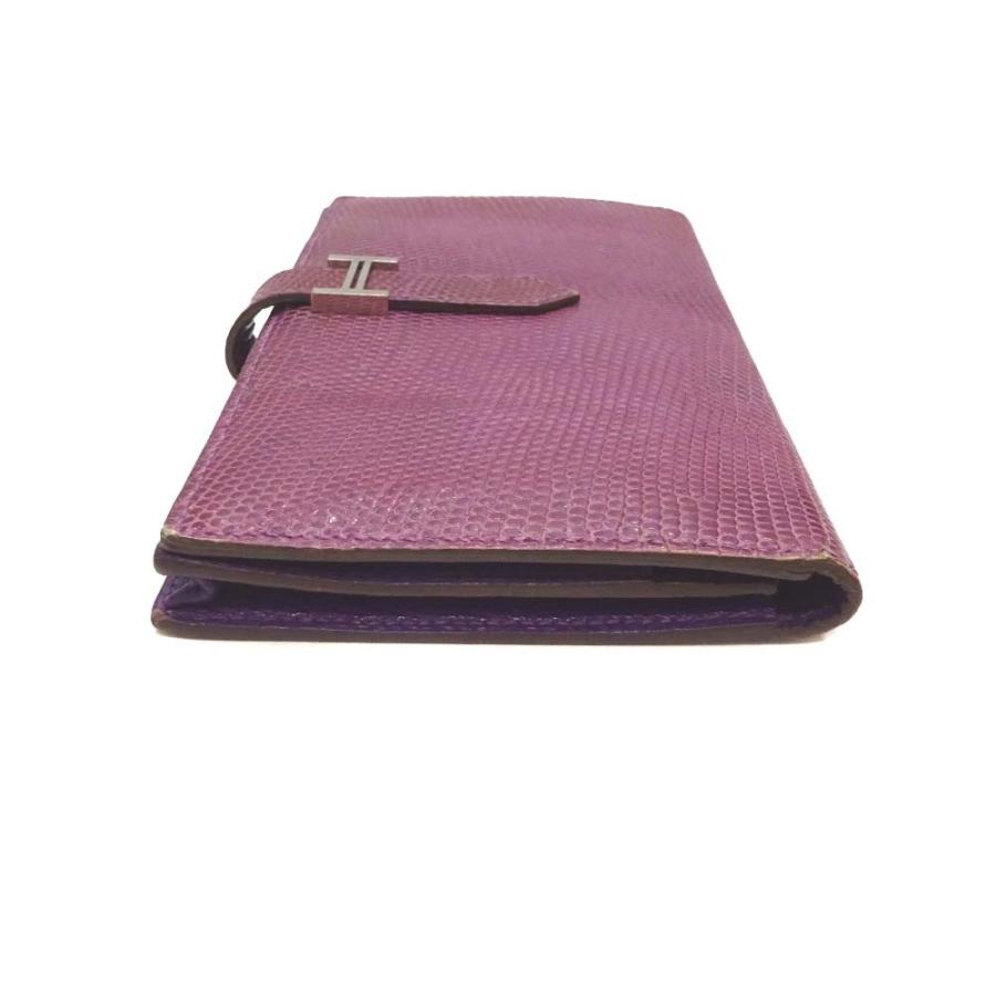 HERMES（エルメス） ベアンスフレ 長財布 レディース リザード レザー