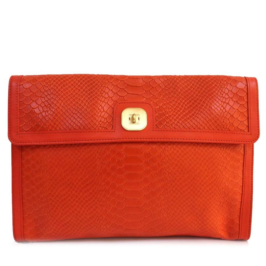 美品✨ ザ タウン クラシックタウン 2way ハンドバッグ レザー オレンジ 高品質PU レザー 2way ハンドバッグ ショルダー BAG【オレンジ】海外