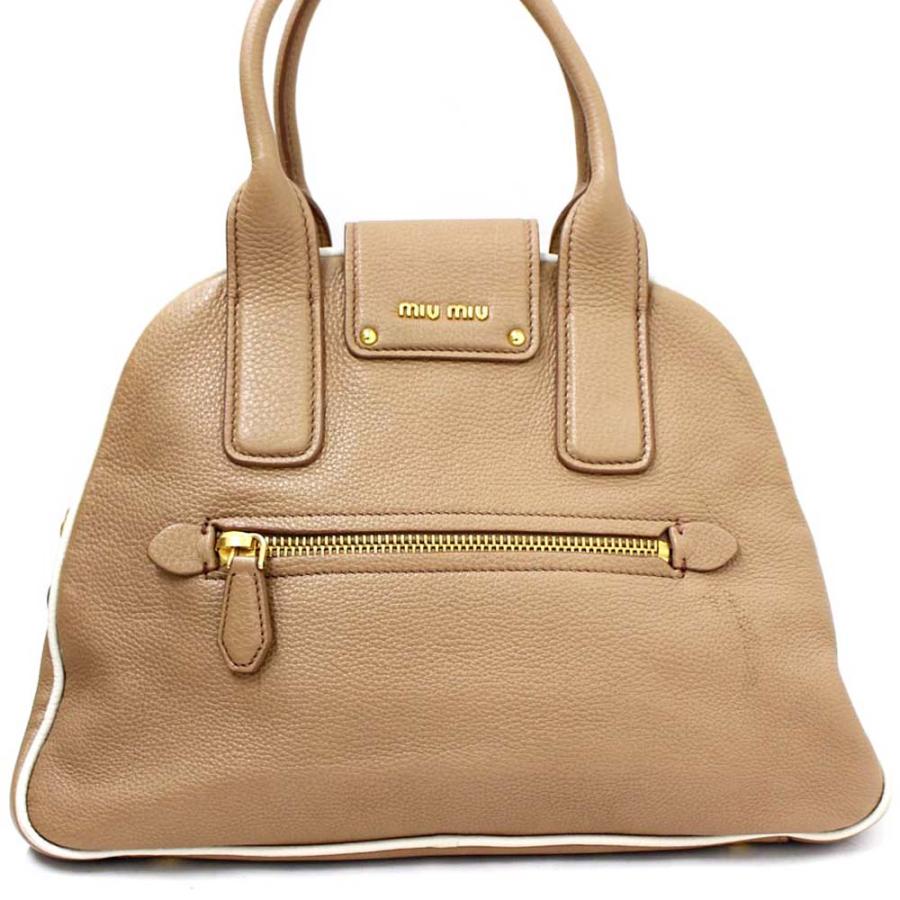 miu miu（ミュウミュウ） 2way ハンドバッグ レディース カーフ レザー