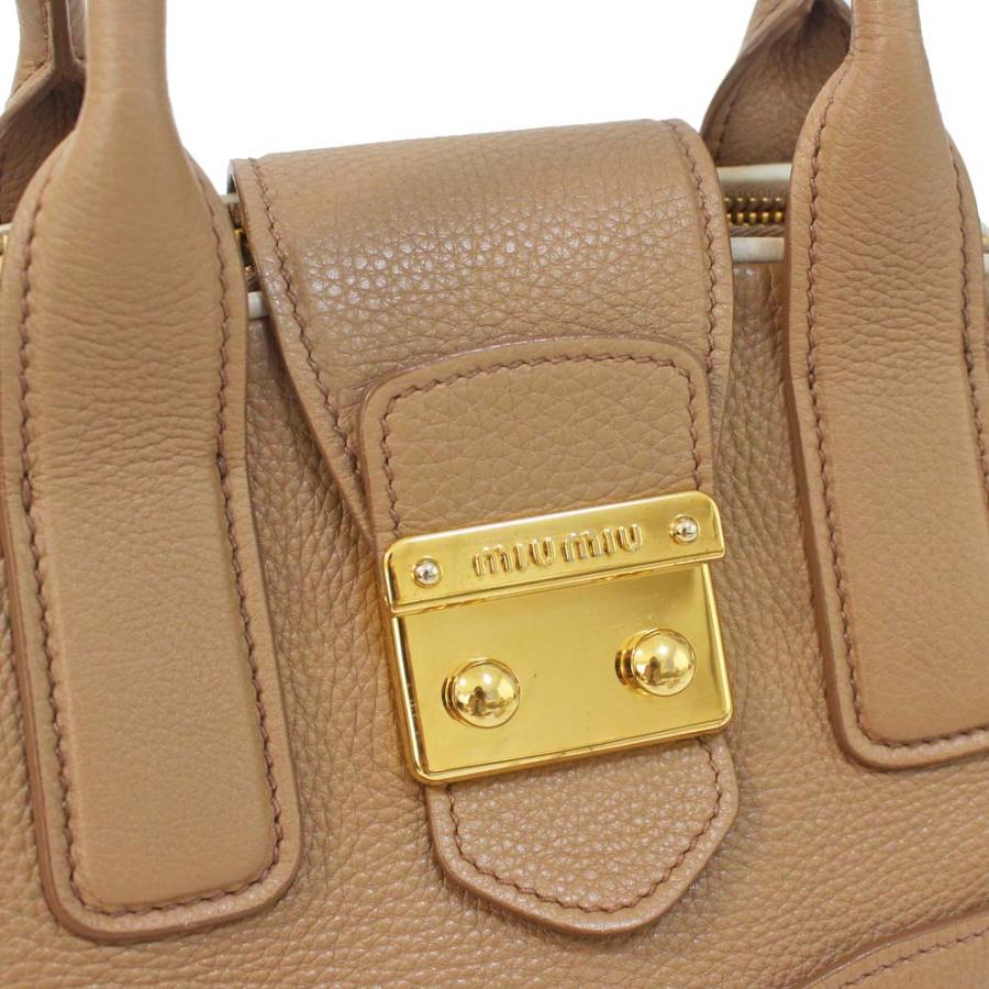 miu miu（ミュウミュウ） 2way ハンドバッグ レディース カーフ レザー