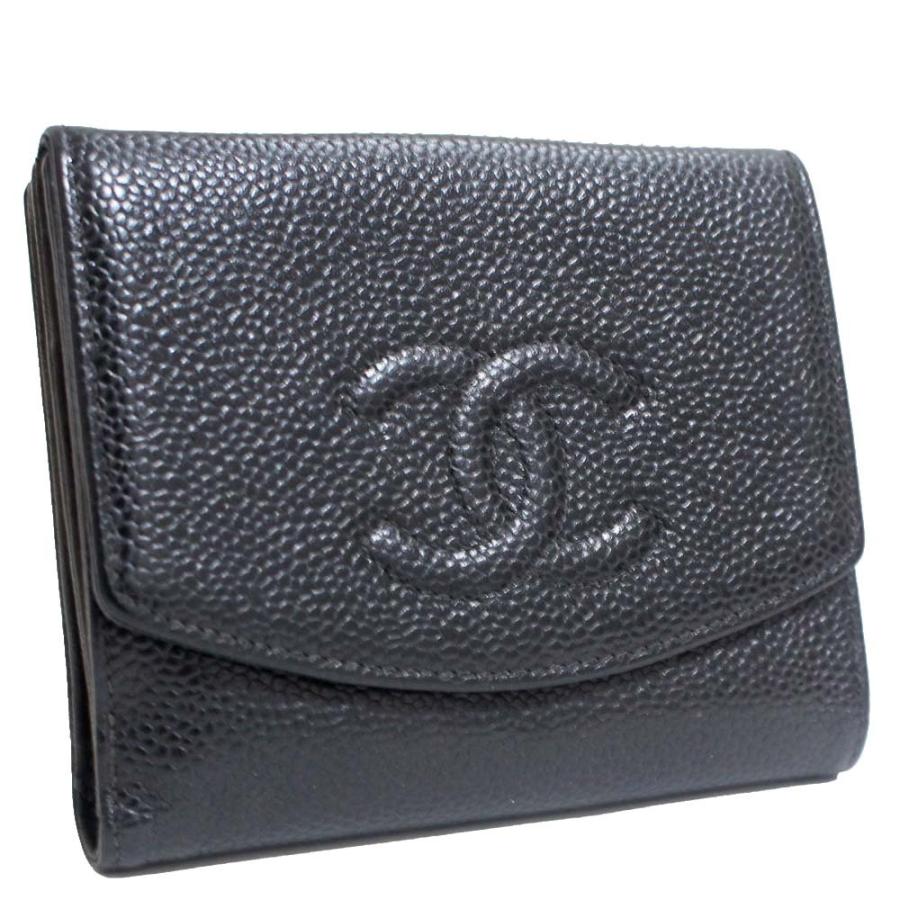 CHANEL（シャネル） ココマーク Wホック 二つ折り財布 レディース