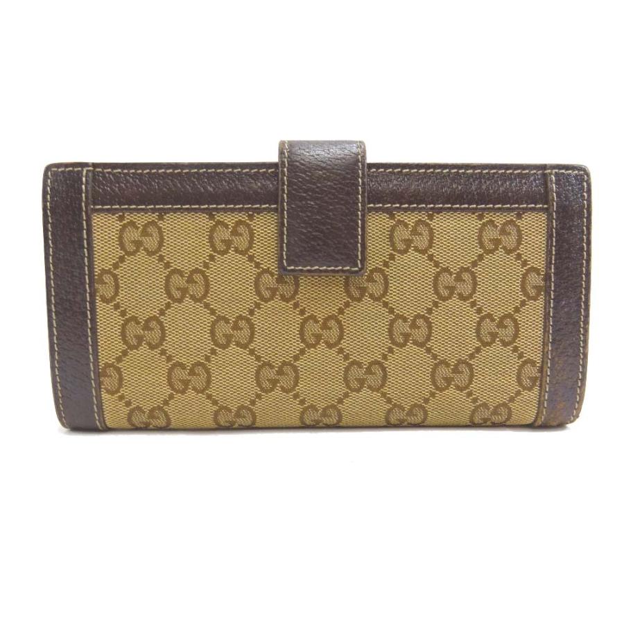 GUCCI（グッチ） GGキャンバス Wホック 長財布 レディース キャンバス