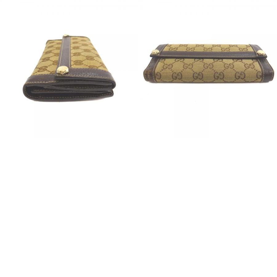 GUCCI（グッチ） GGキャンバス Wホック 長財布 レディース キャンバス