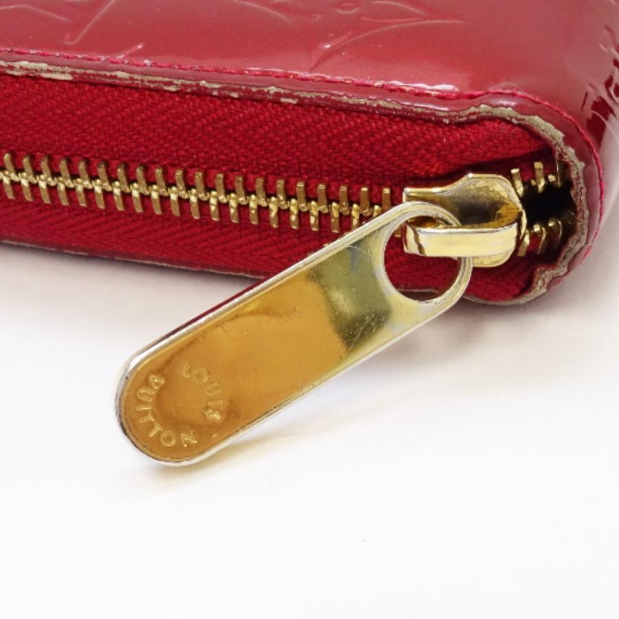ルイヴィトン ジッピーウォレット ヴェルニ モノグラム レッド ラウンド LOUIS VUITTON ルイ ヴィトン ジッピーウォレット ラウンド