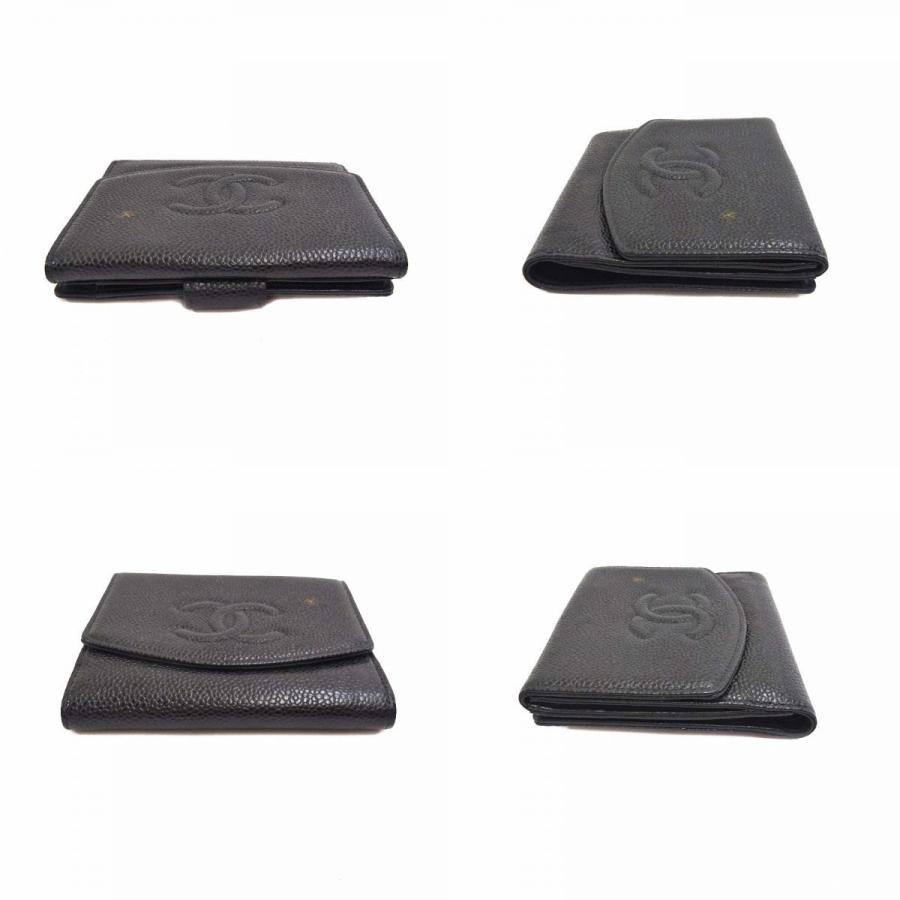 CHANEL シャネル 財布 ココマーク ブラック ラムスキン レディース Wホック 二つ折り財布【本物保証】 楽天市場】シャネル wホック 財布の通販