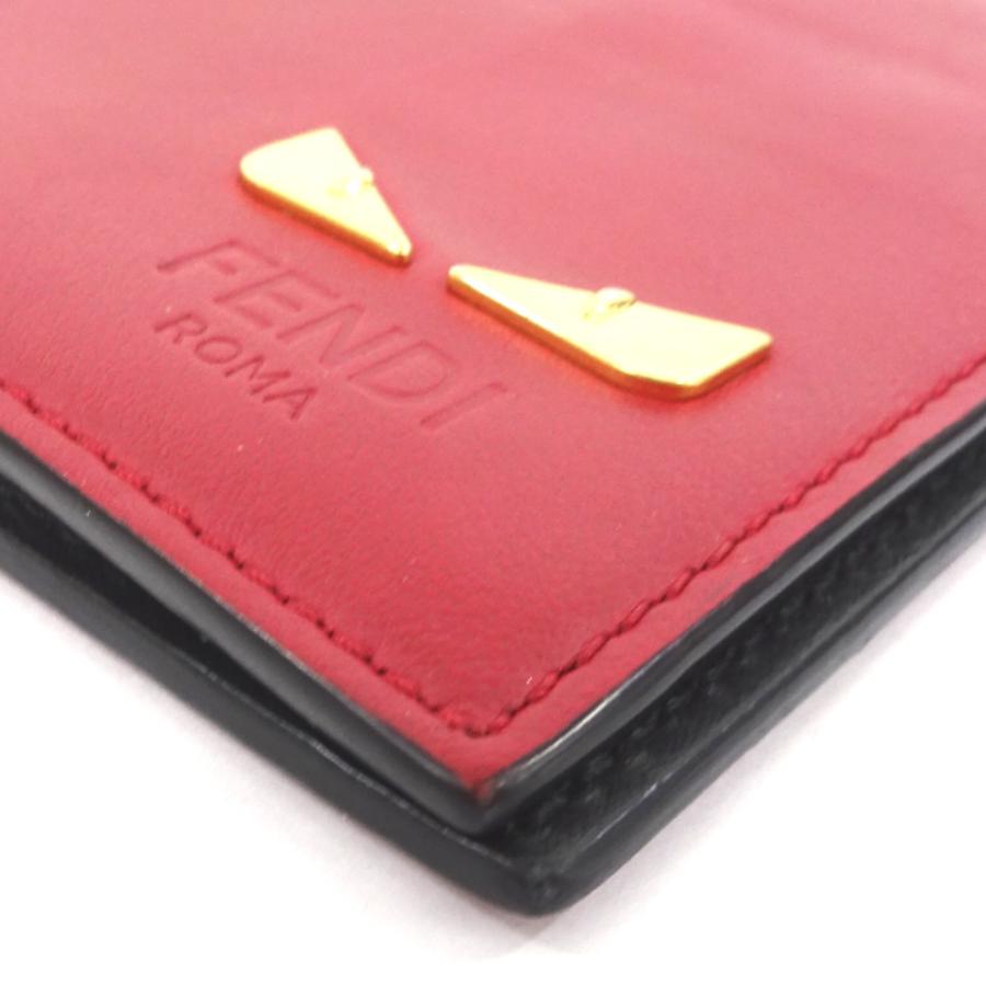FENDI(フェンディ) / カードケース/レザー/RED/パスケース/モンスター