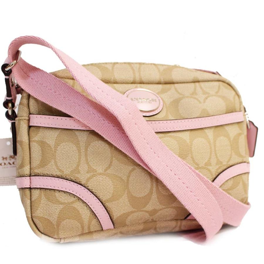 未使用品 コーチ シグネチャー 斜め掛け ショルダーバッグ レディース Pvc レザー ベージュ ピンク F 中古 送料無料 Coach Sp Az ゴールドエコヤフー店 通販 Yahoo ショッピング