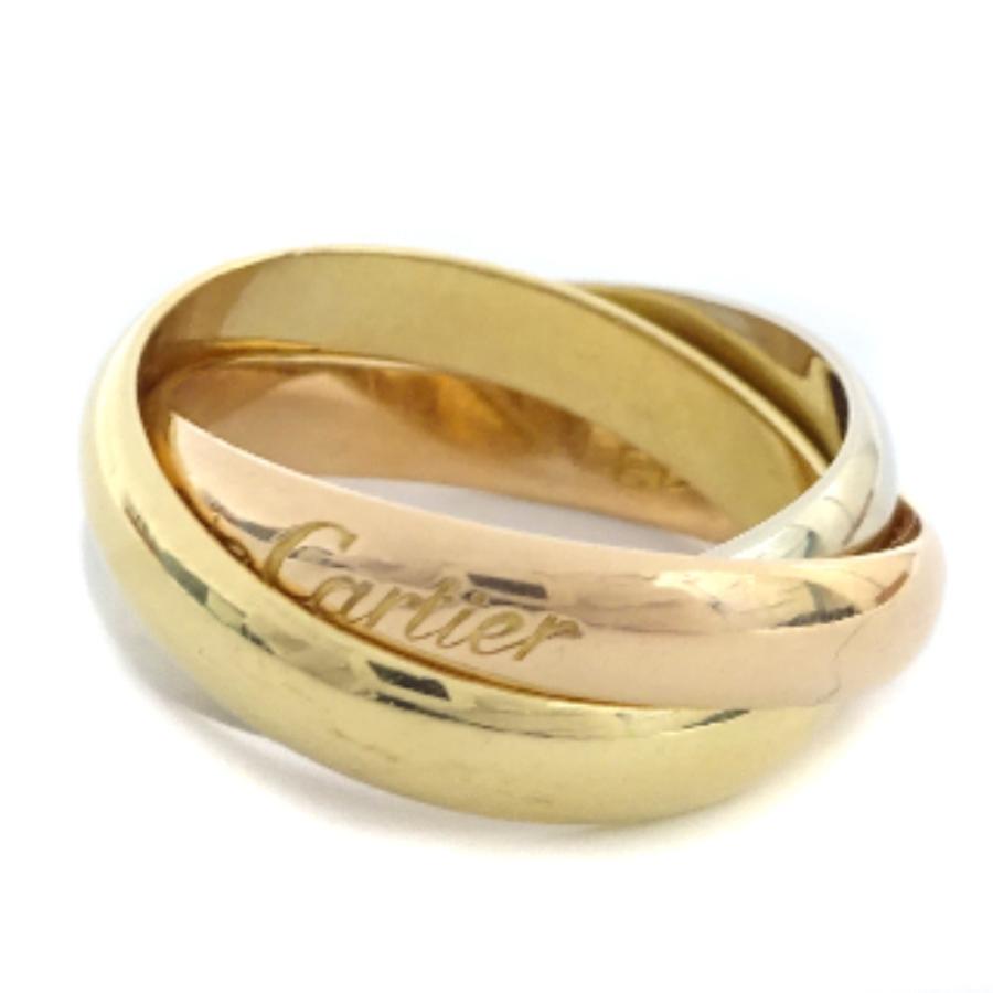在庫一掃 カルティエ トリニティ リング 指輪 レディース K18ゴールド ジュエリー 9号 イエローゴールド ホワイトゴールド 中古 Cartier Tm Md ゴールドエコヤフー店 通販 Yahoo ショッピング 安い Askrenzo Com
