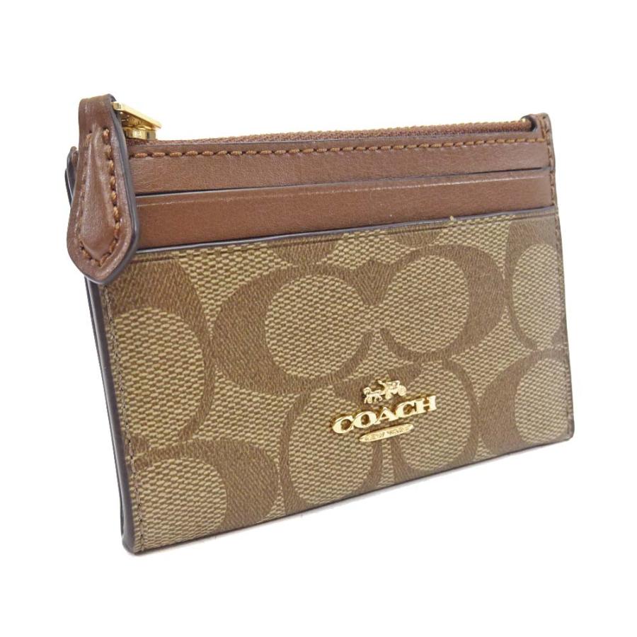 COACH（コーチ） シグネチャー キーリング付き パスケース コイン