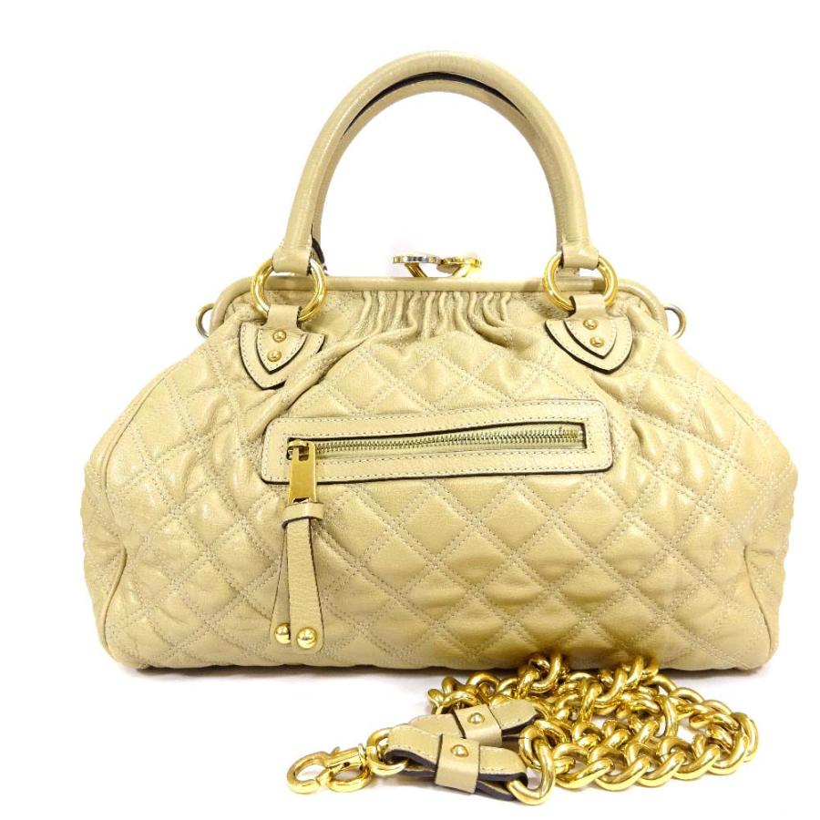 【マークジェイコブス】スタムバッグ　がま口　ブラック　※送料込み マークジェイコブス スタムバッグ 2WAY ハンドバッグ キルティング