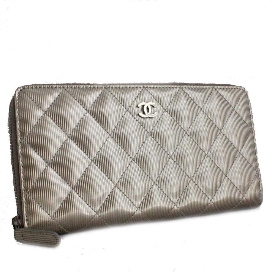 CHANEL（シャネル） 美品 マトラッセ ラウンドファスナー 長財布