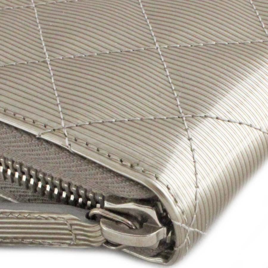 CHANEL（シャネル） 美品 マトラッセ ラウンドファスナー 長財布